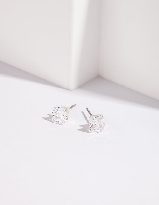CUBZ SS CZ SQUARE STUD ER