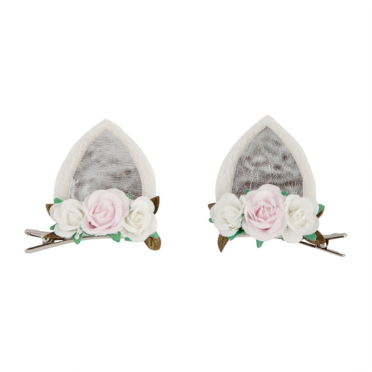 KIDS FB FLWR EAR 2PK CLIP