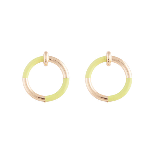 FGOLD SG ENAMEL STMNT STUD ER