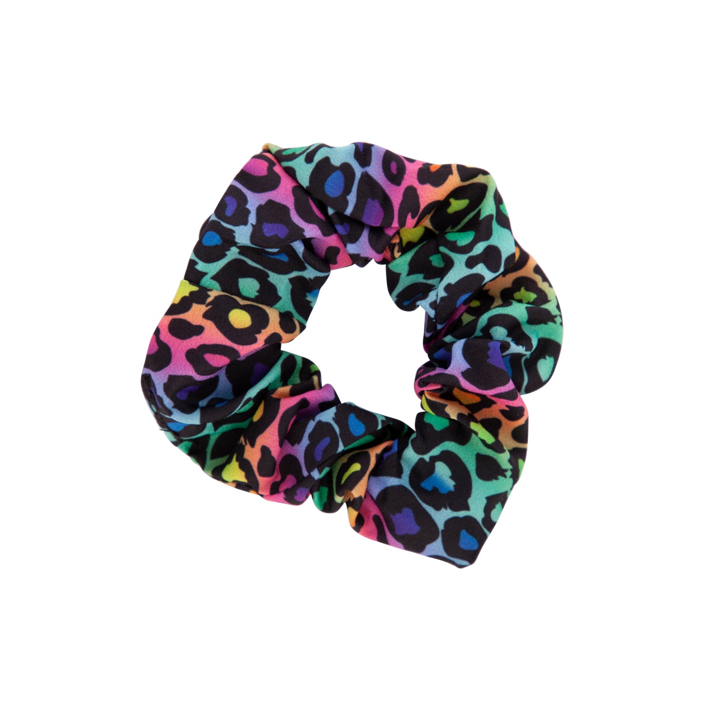KIDS FB RNBOW LEOPARD SCRNCHY