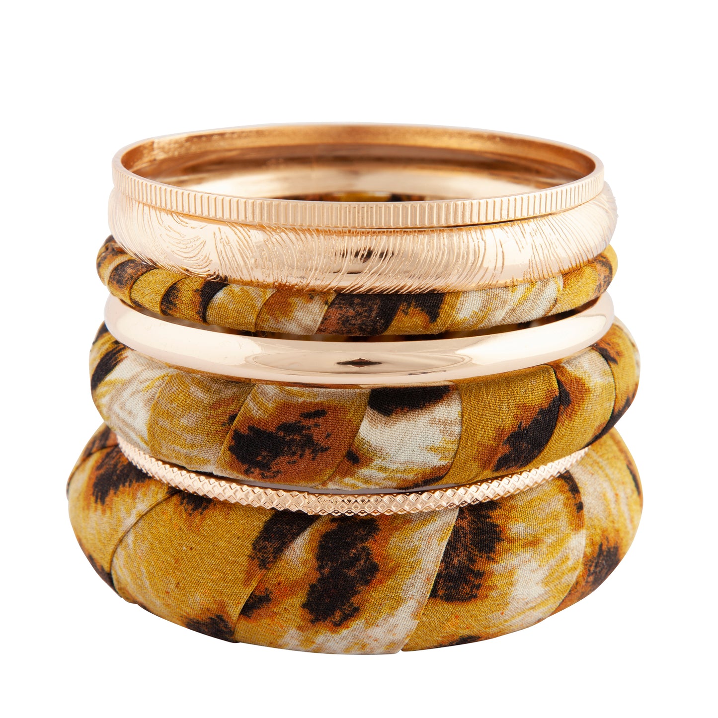 YLW FB ANIMAL WRAP BANGLE PK