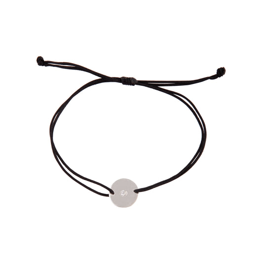 MENS ST BLK CORD CIRCLE BL