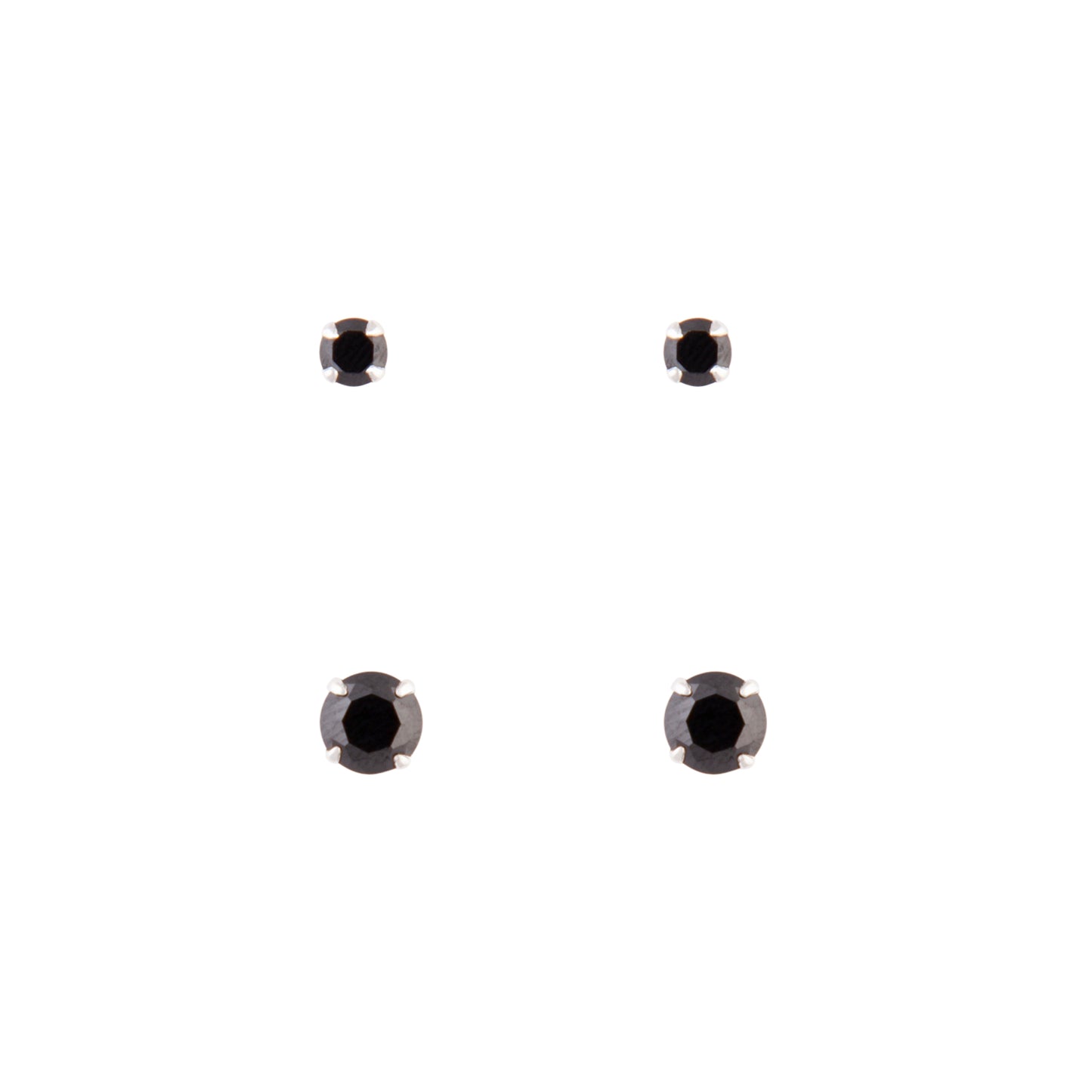 MENS ST CZ CIRCL STD 2PK ER