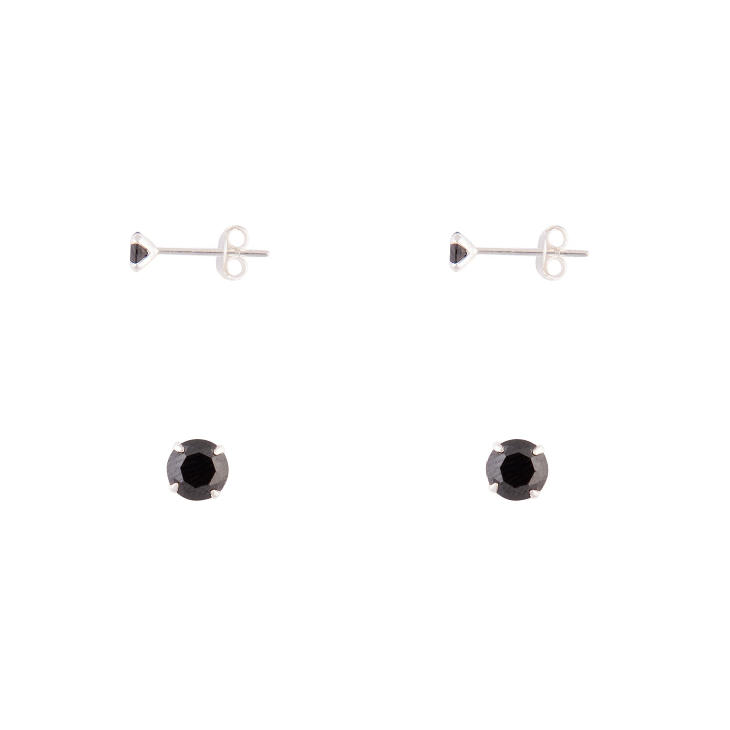 MENS ST CZ CIRCL STD 2PK ER