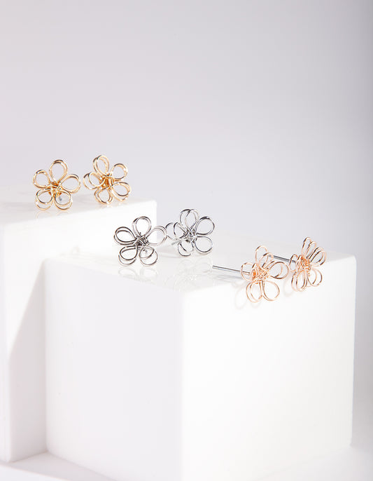 EPCK MM WIRE FLOWER 3PK