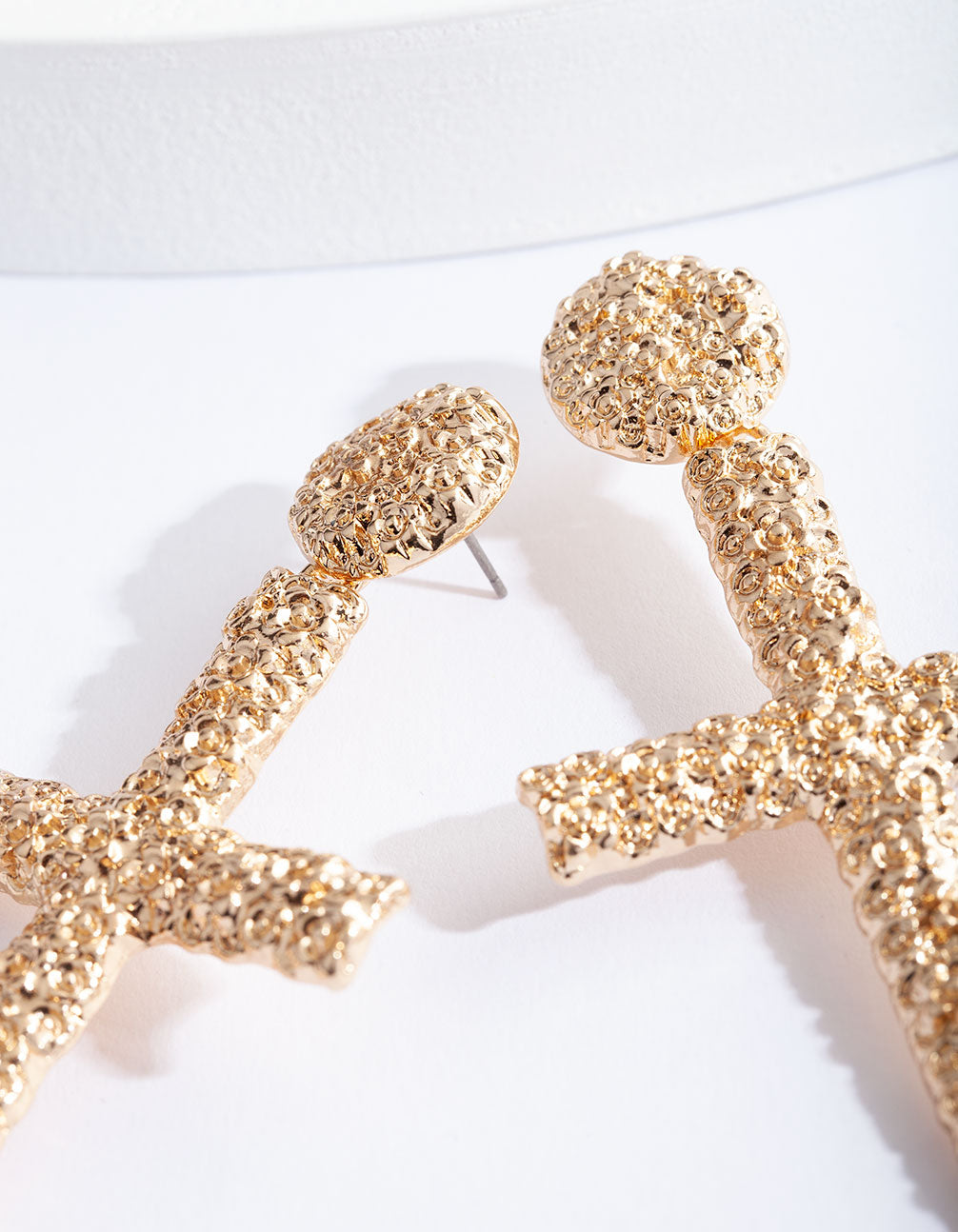 FGOLD SG TEXT CROSS DRP ER@