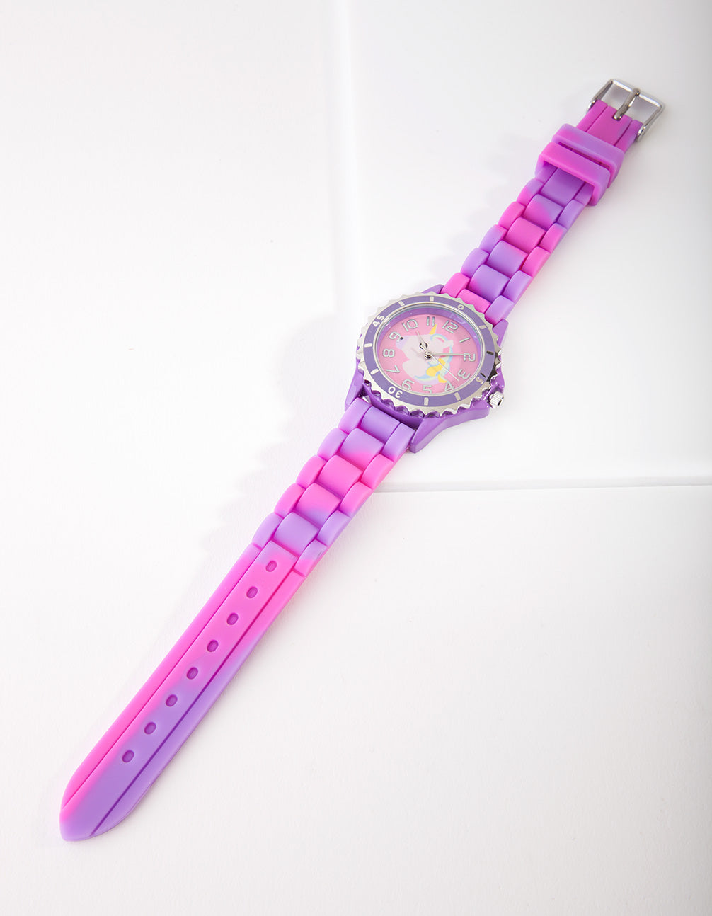KIDS SIL LNK UNICORN PNK @WTCH