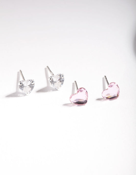 STS ST SW&CZ HEART ST 2PK ER