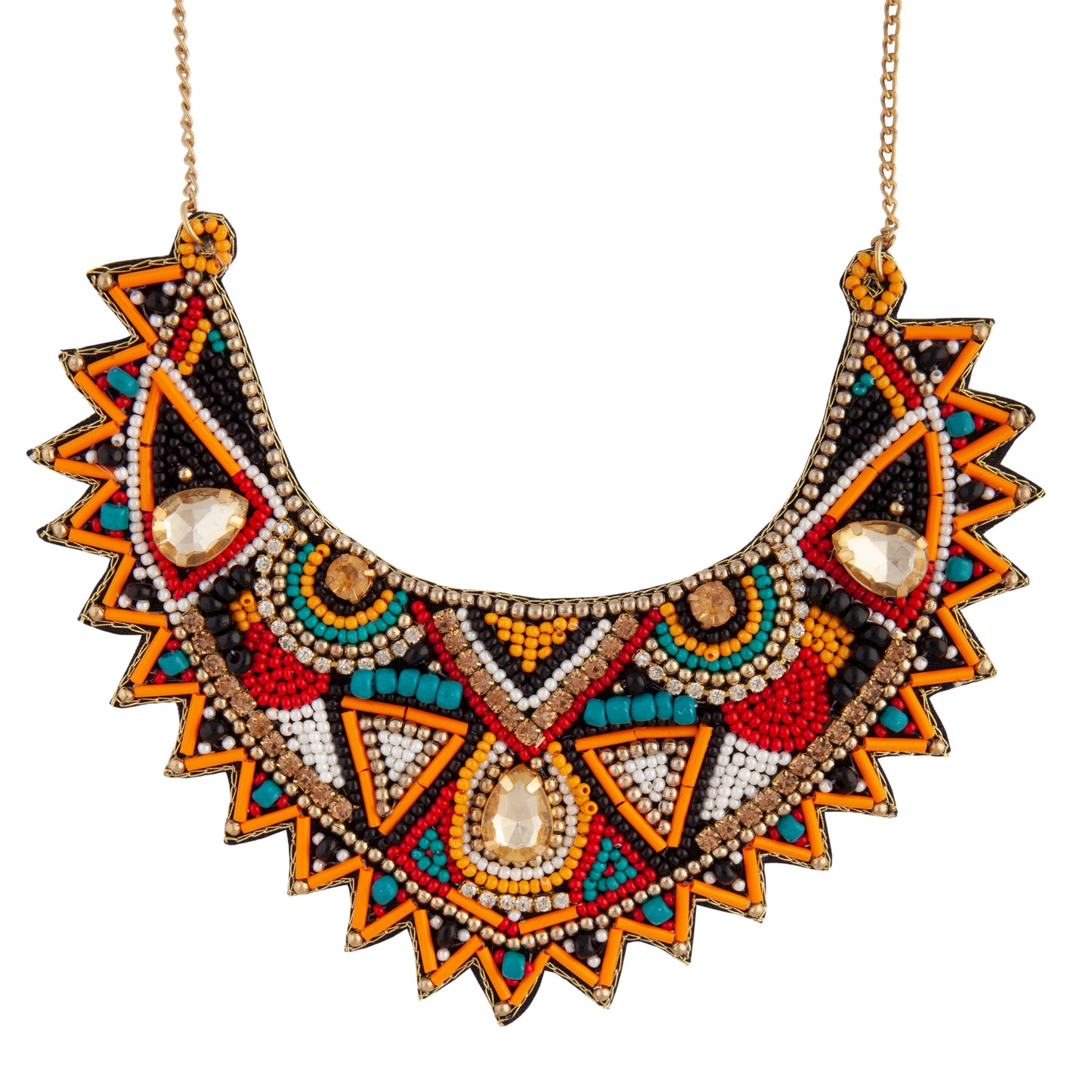 TRWR SG BEADED POINTED BIB NL