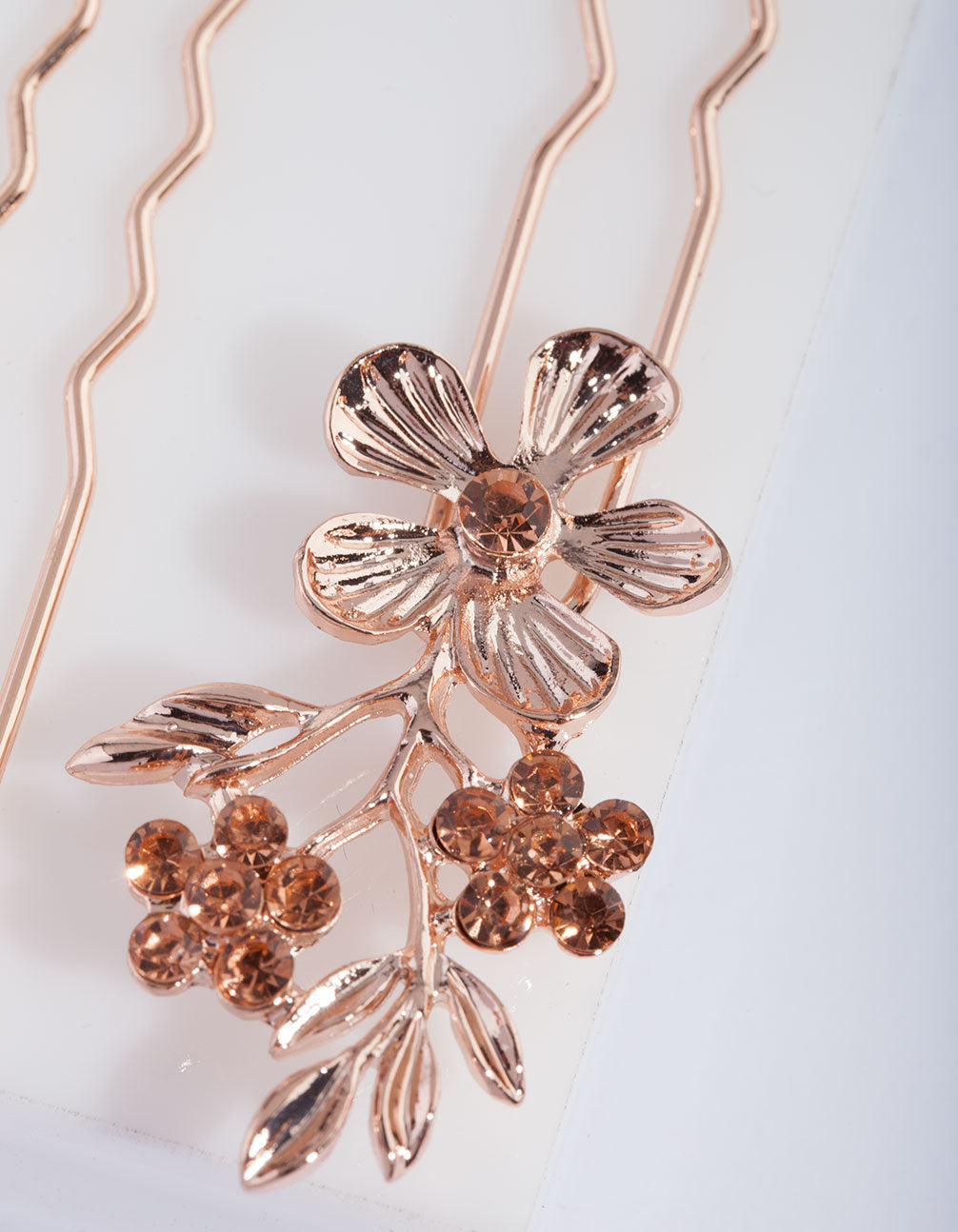 BDBL RG FLWR DIA HAIR PINS