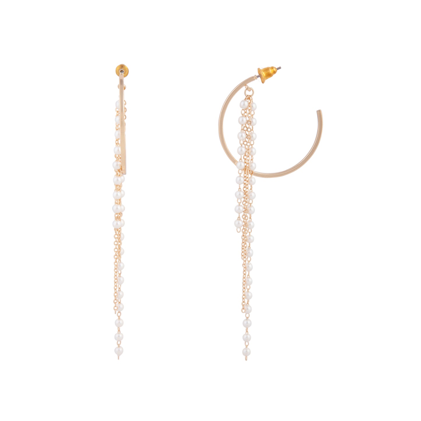 FSPRL SG PEARL CHAIN HOOP ER
