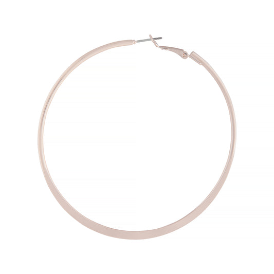RGES ROSE GOLD 7CM FLAT EDGED HOOP