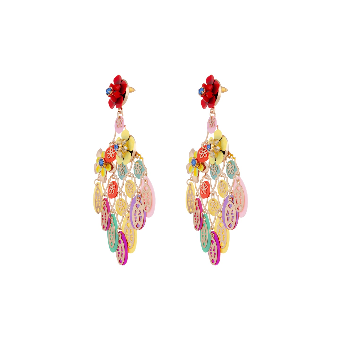 RED SG LATTICE SEQUIN ER