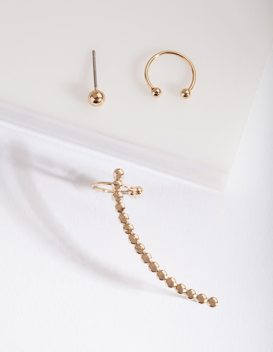 CER SS TXTRD EAR CUFF PACK