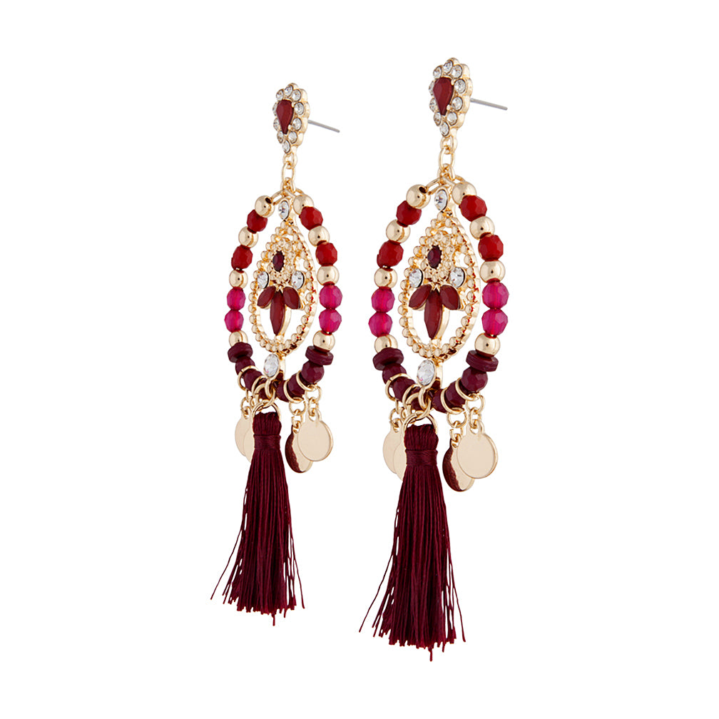 BURG SG TASSEL BEAD DROP ER