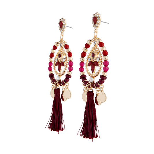 BURG SG TASSEL BEAD DROP ER