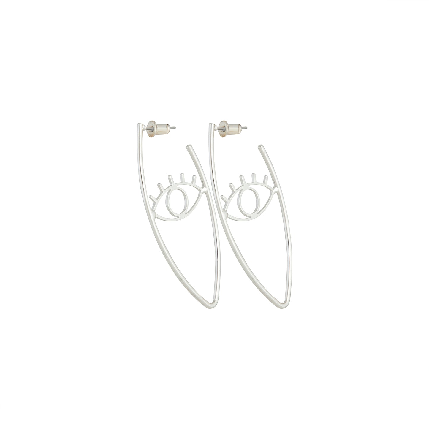 SURR  SG EVIL EYE OVAL HOOP