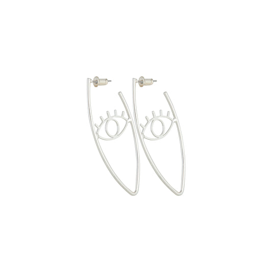 SURR  SG EVIL EYE OVAL HOOP