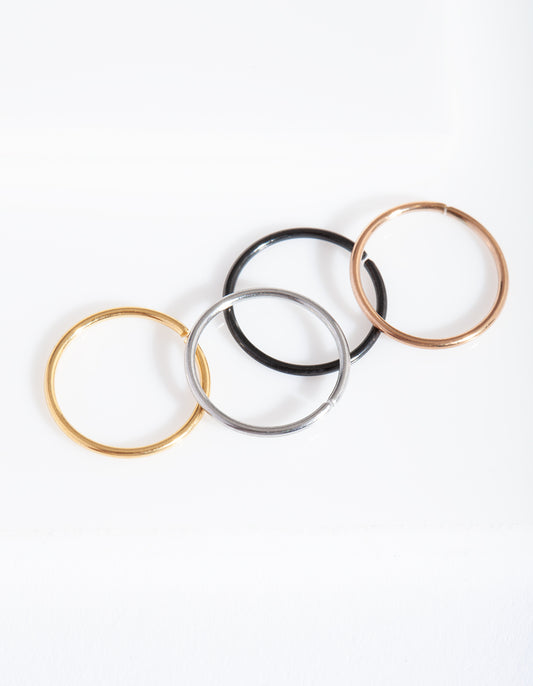 BOPK MM PLAIN NOSE RING 3PK