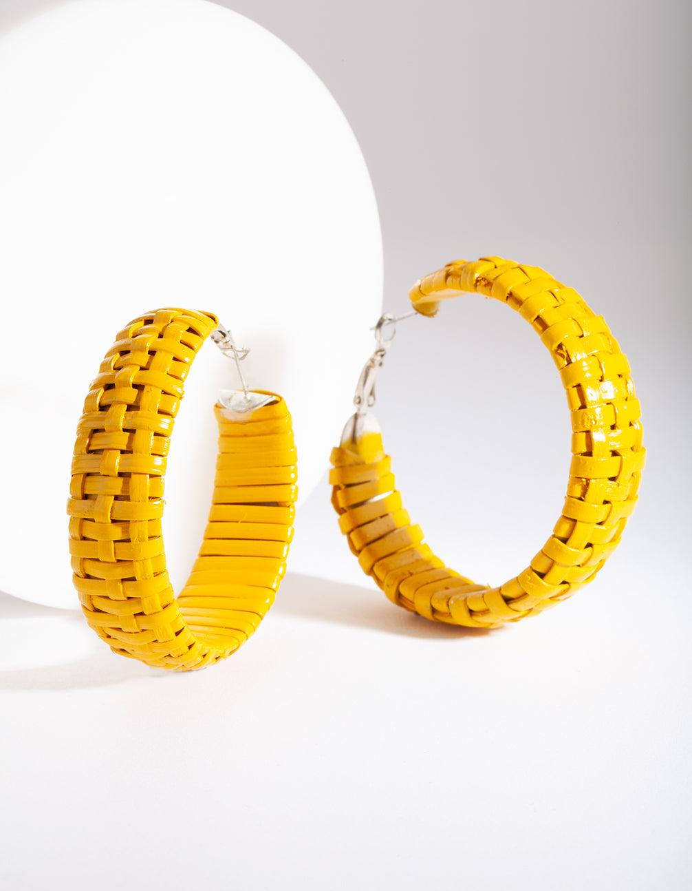 YLW SS RAFFIA HOOP