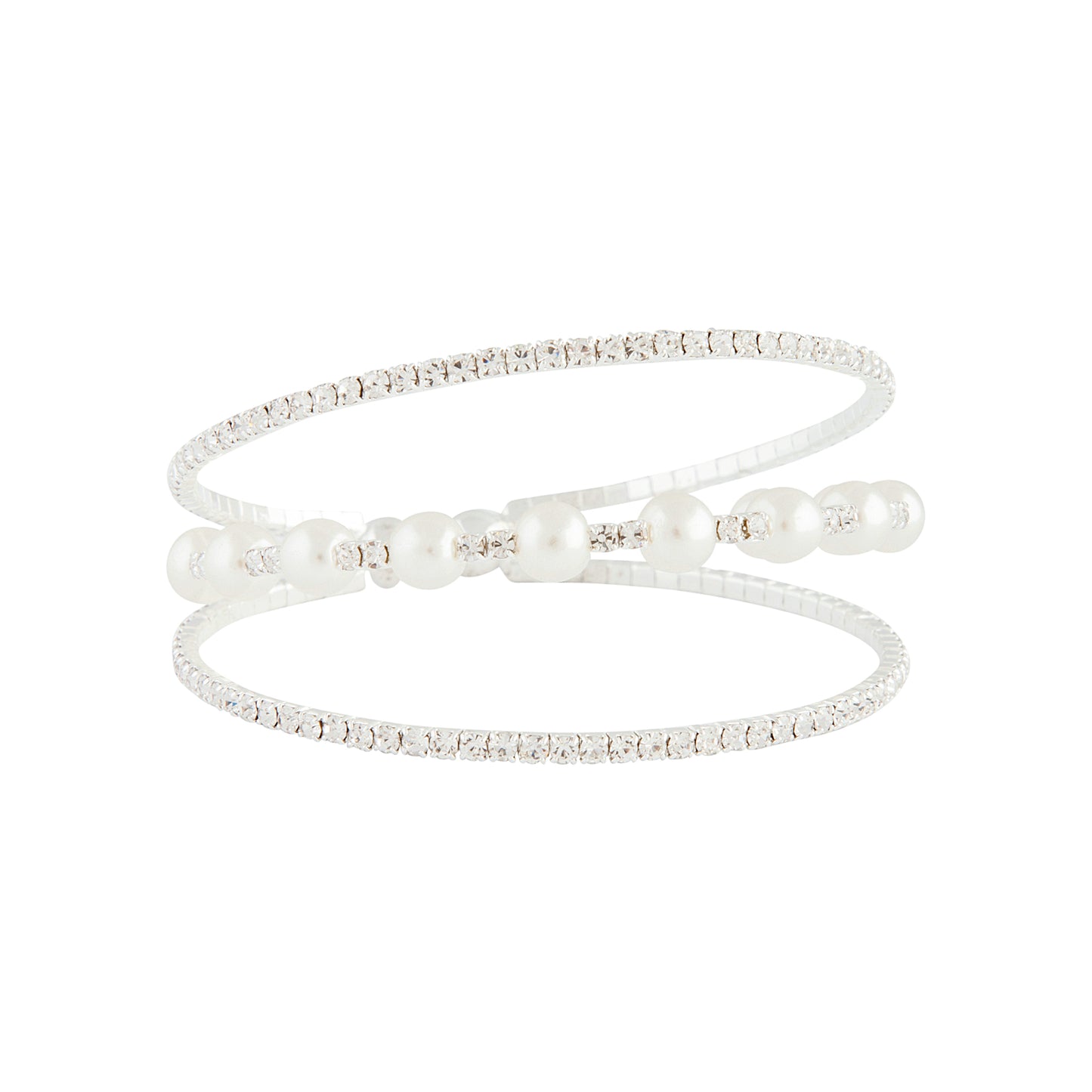 D&P SS PEARL DIA CUPCHN CUFF