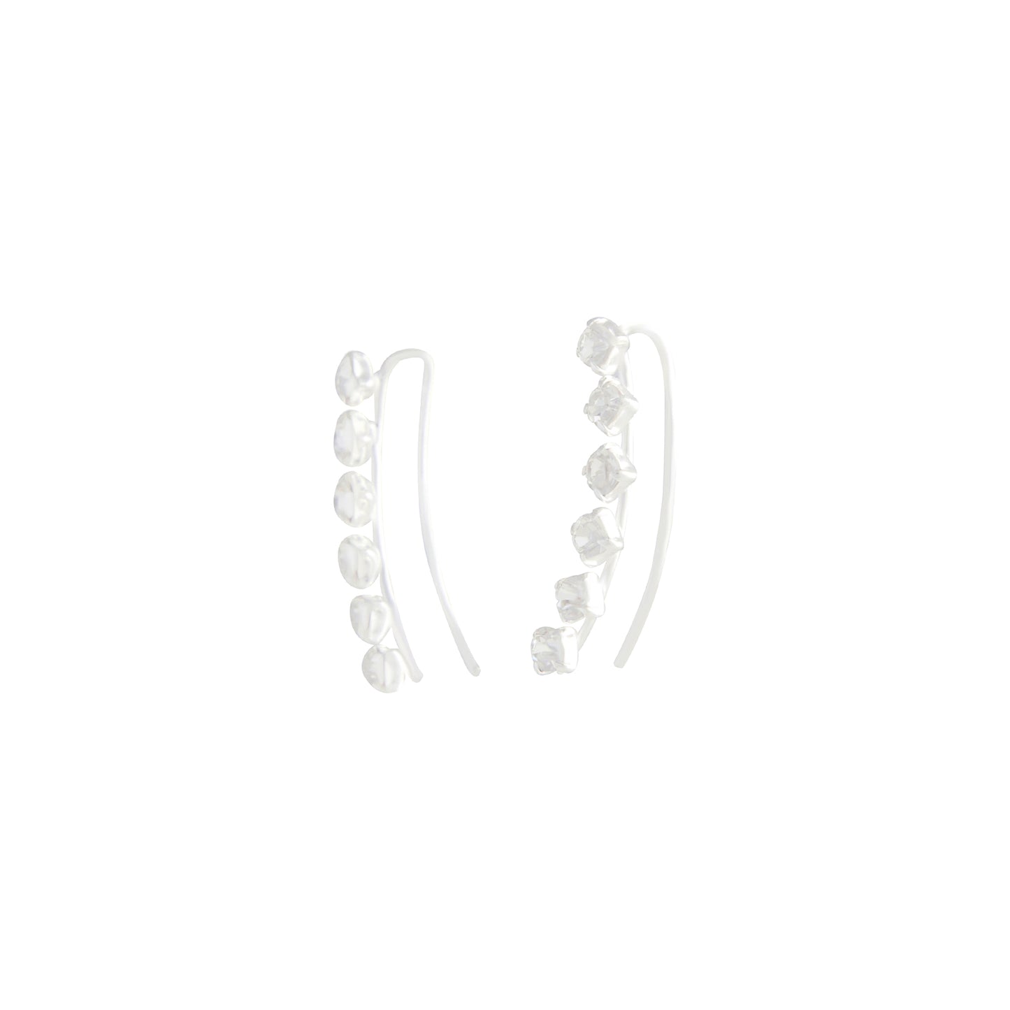 DIAMANT EAR CUFF WITH STERLING SILVER POST
