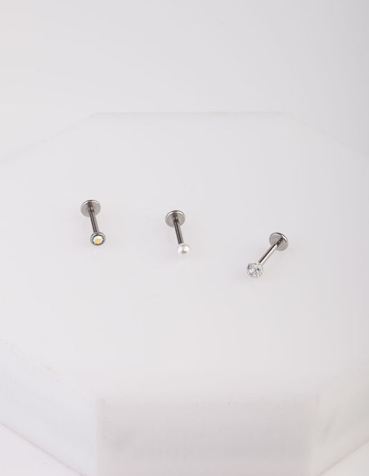 BOPK RH DIA PEARL FLTBCK 3PK