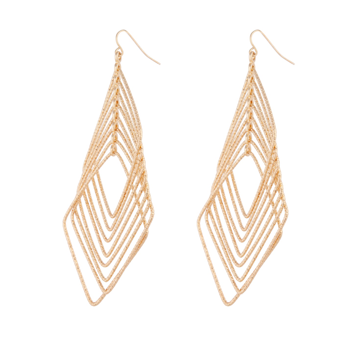 GOLD DIACUT DIAMOND DROP EARRING
