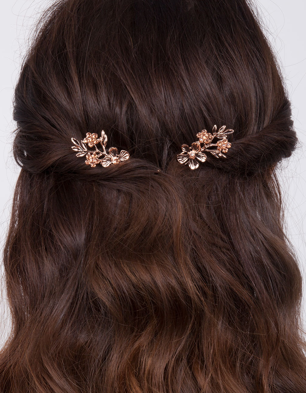 BDBL RG FLWR DIA HAIR PINS