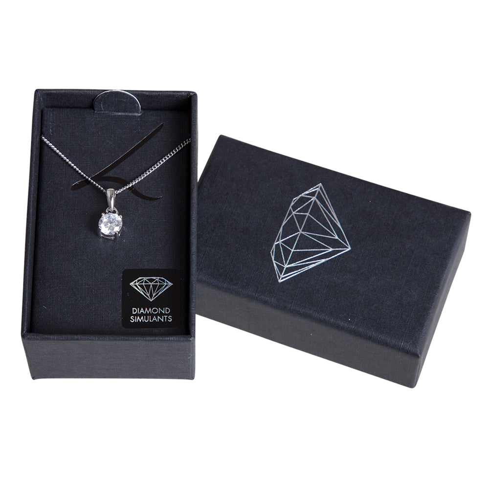 1CT Crystal Pendant Necklace