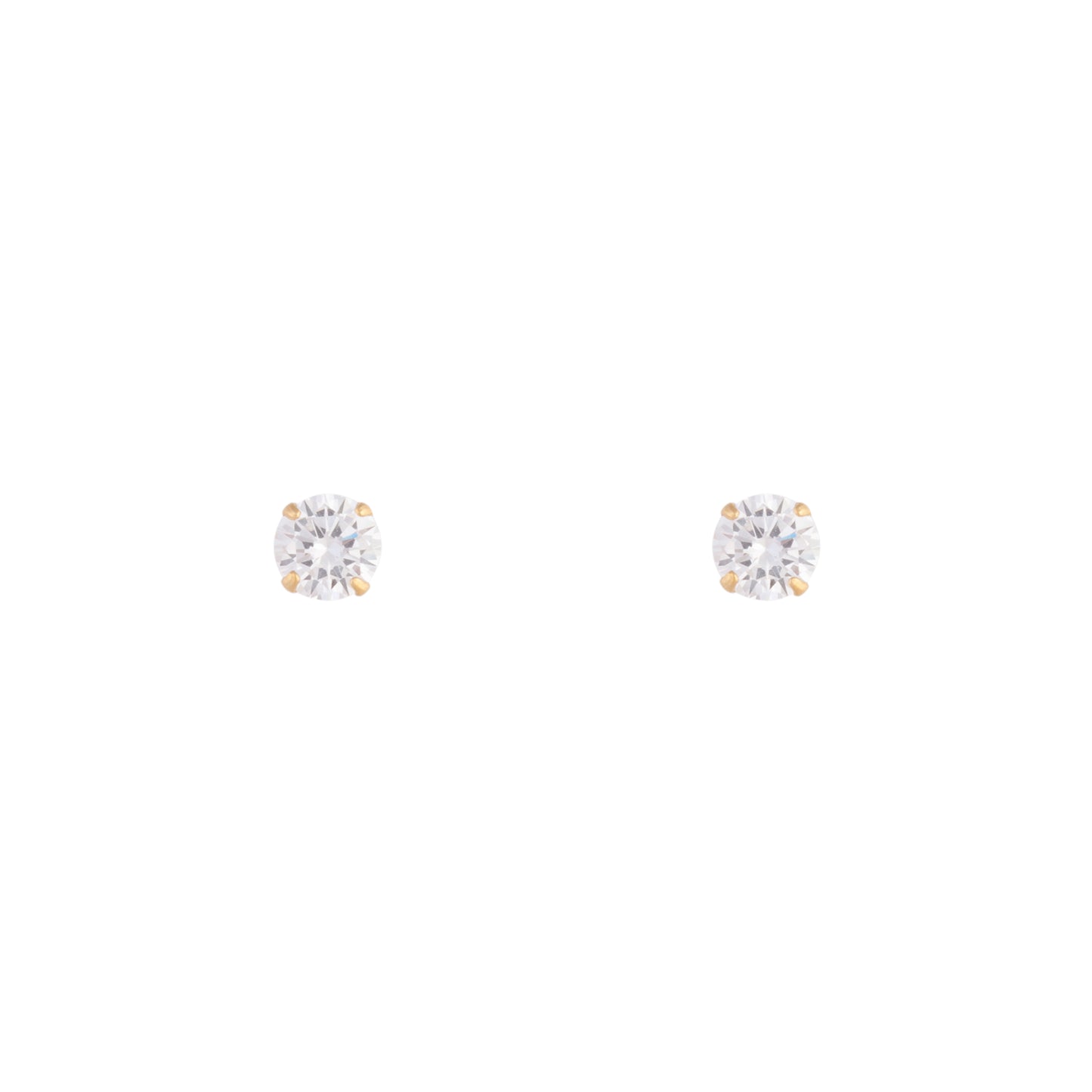 PLATED STS SG 1CARAT STUD ER