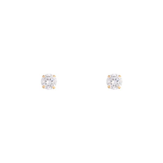 PLATED STS SG 1CARAT STUD ER
