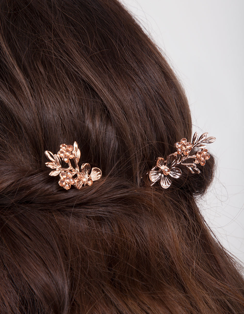 BDBL RG FLWR DIA HAIR PINS