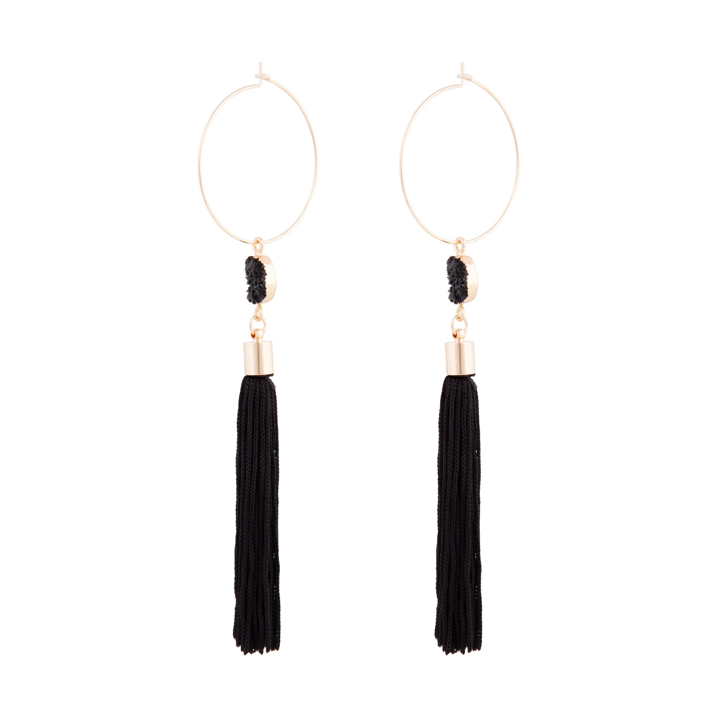BOB SG DRUZY TASSEL HOOP ER