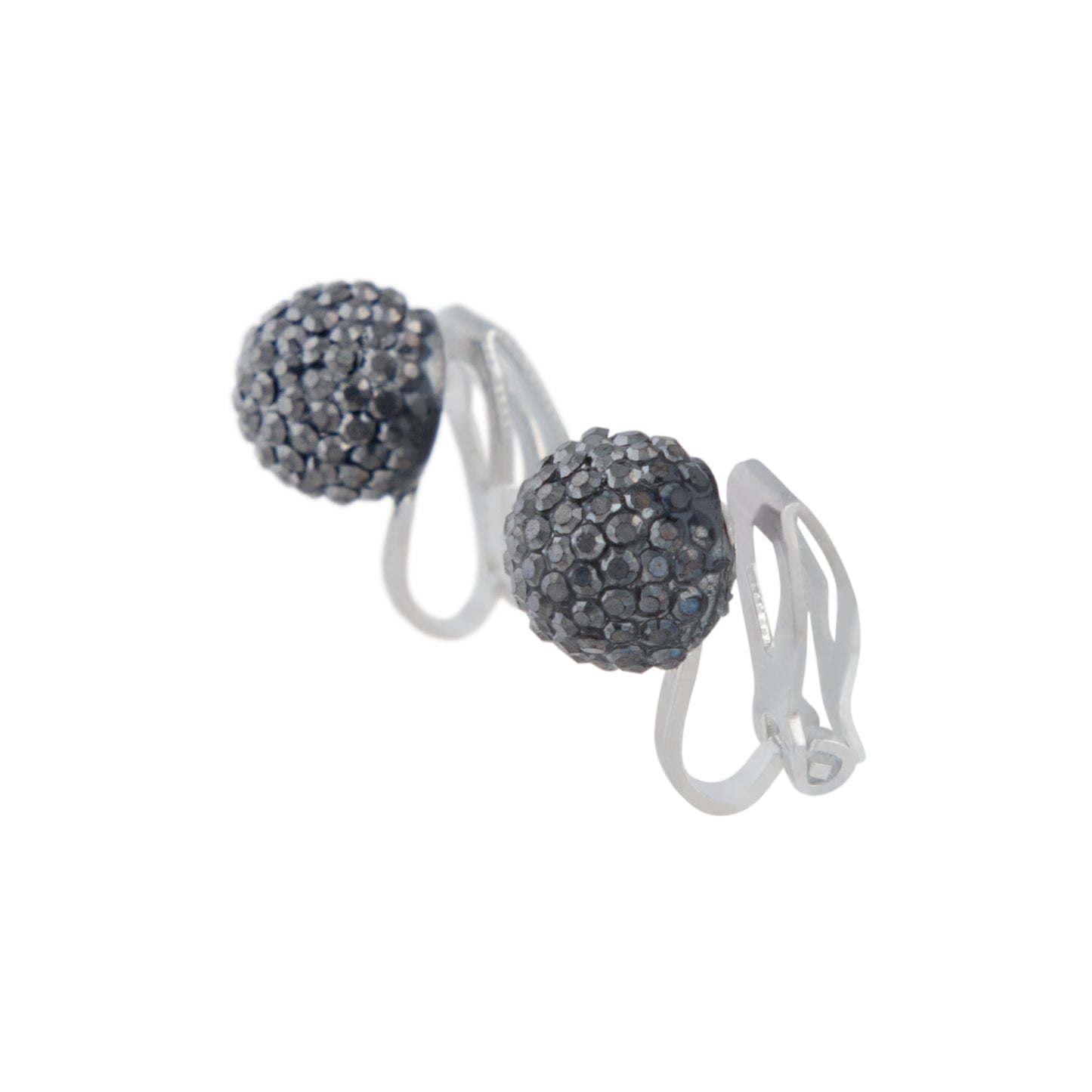 MIXED METAL FIREBALL AND FLOWER CLIP ON EARRING 5PACK