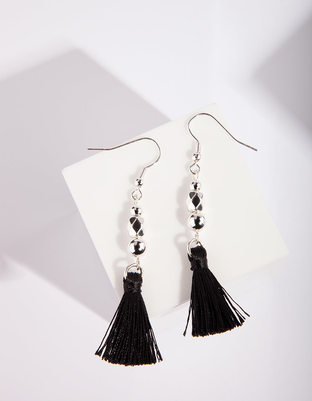 APR19 SS BEAD & TASSEL DROP ER