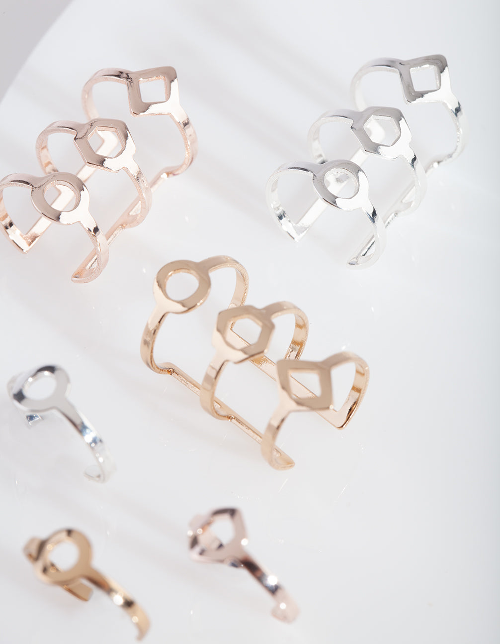 BOPK MM FINE GEO EAR CUFF PK