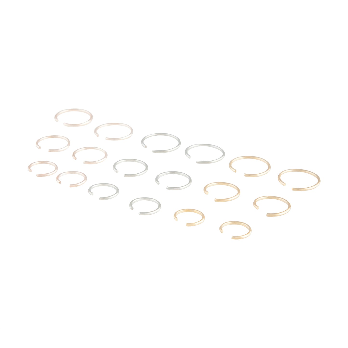 BOPK MM PLAIN METAL NOSE HOOPS