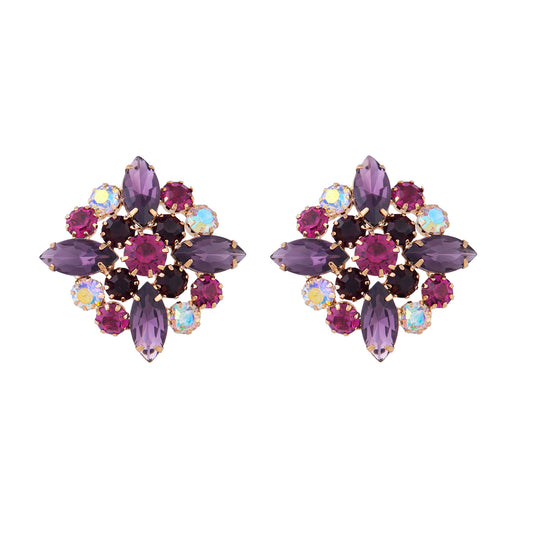 BURG VINTAGE CRYSTAL STUD ER