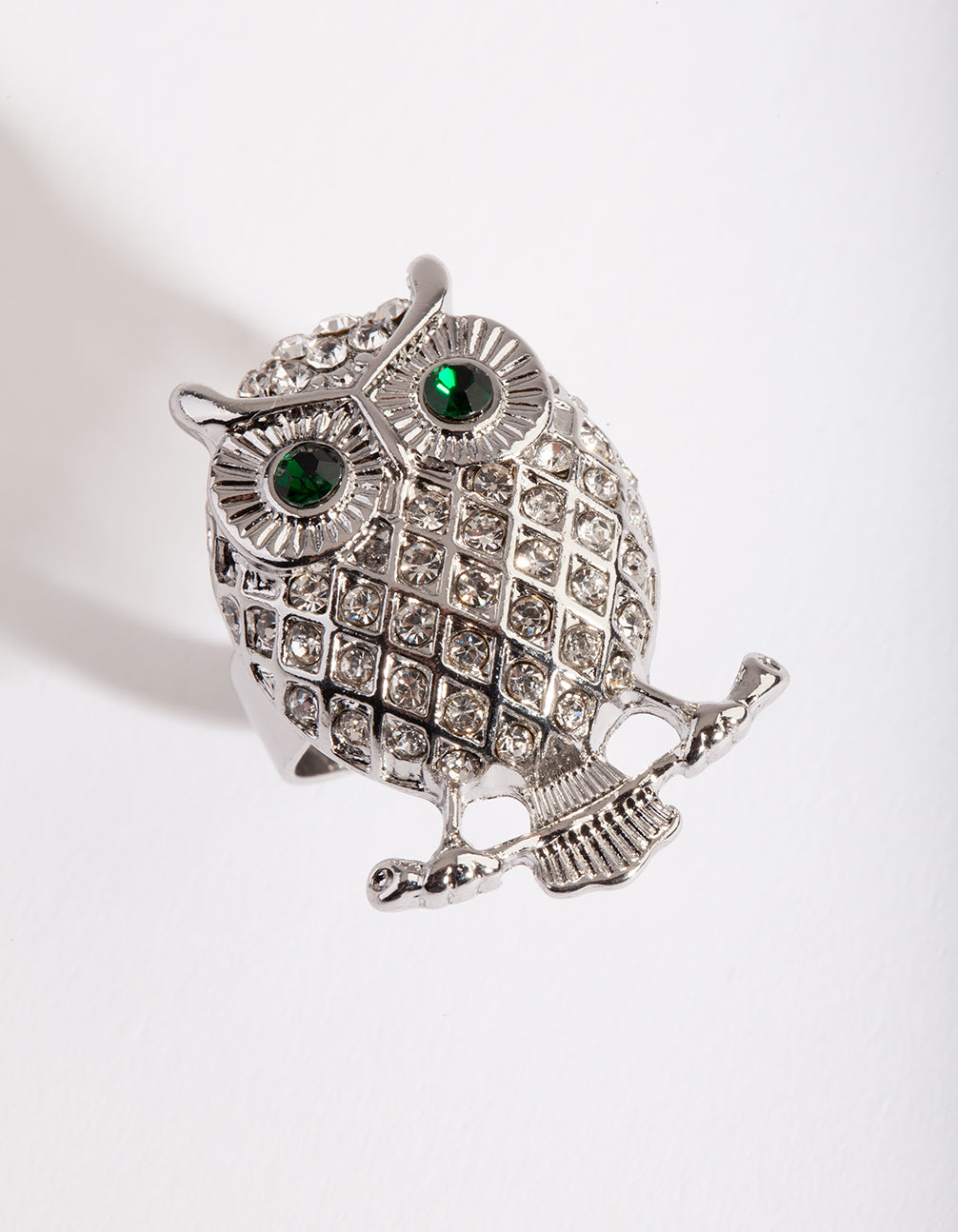 RTV RH BLING OWL ON TWIG RG