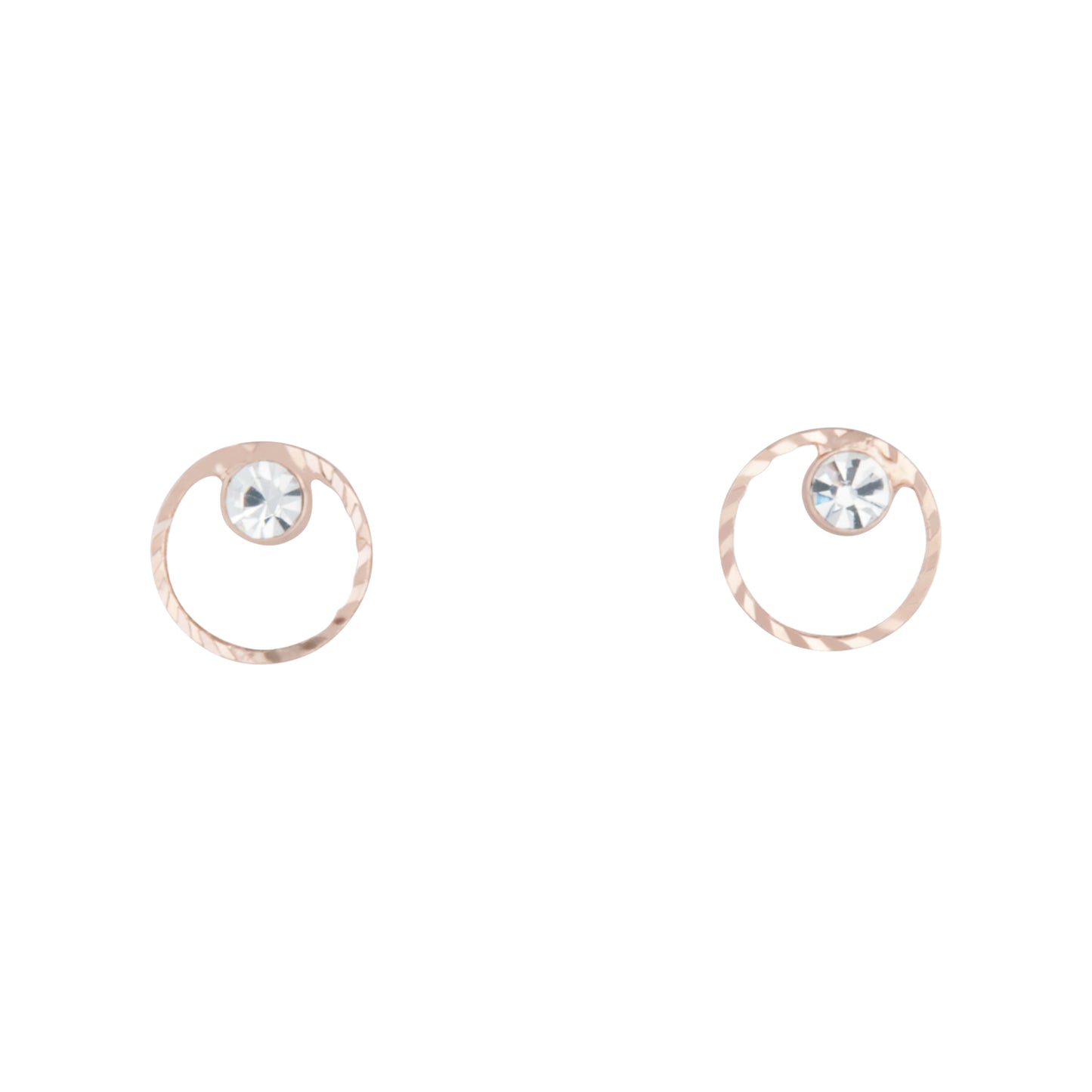 8STD RG GEO CIRCLE DIA STUD ER