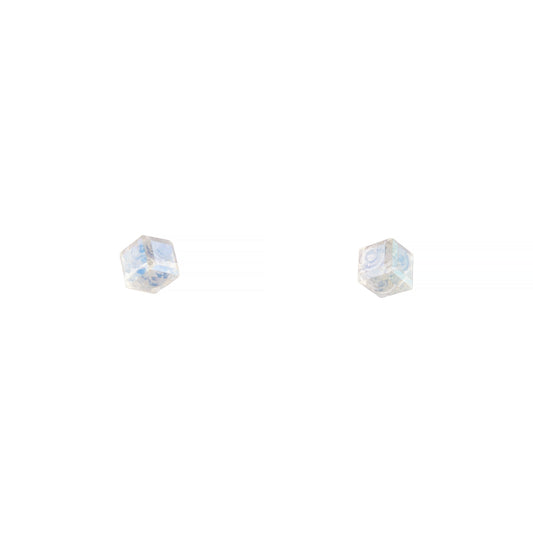 8STD CRYSTAL 3D CUBE STUD ER