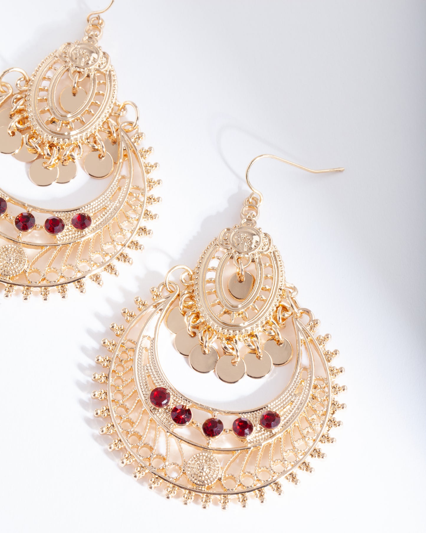 RED DISC TASSEL & CUTOUT ER