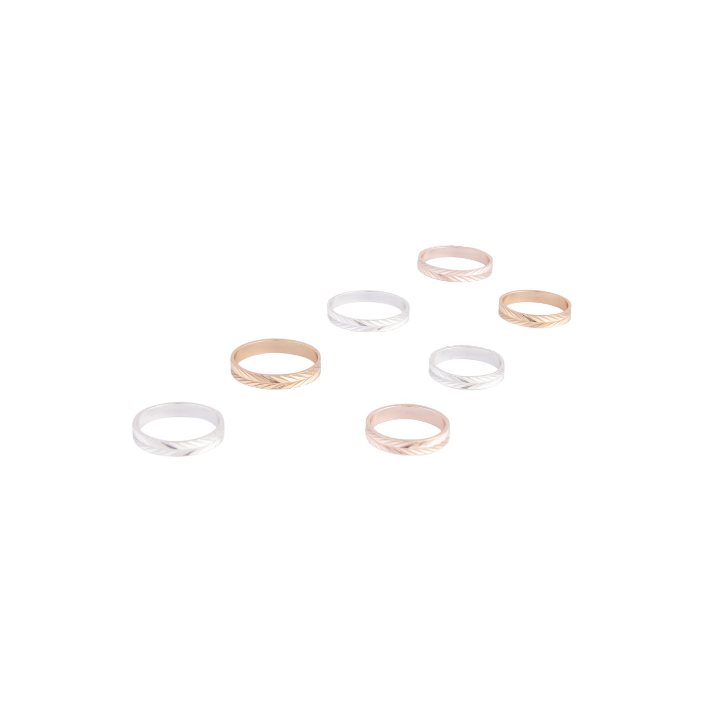 FGOLD MM DIAMOND CUT RING 7PK