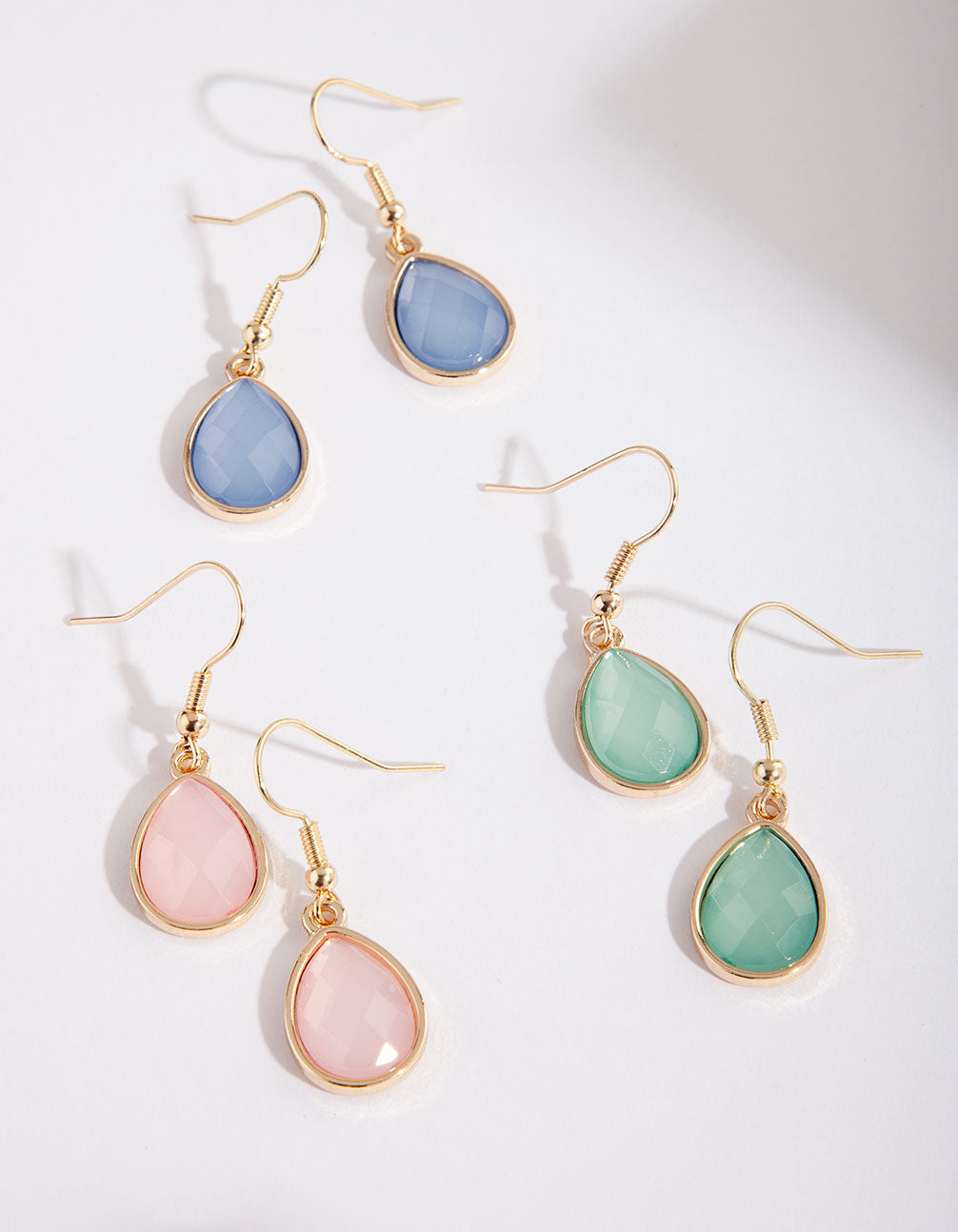 PSTL SG 3PK TEARDROP STONE ER