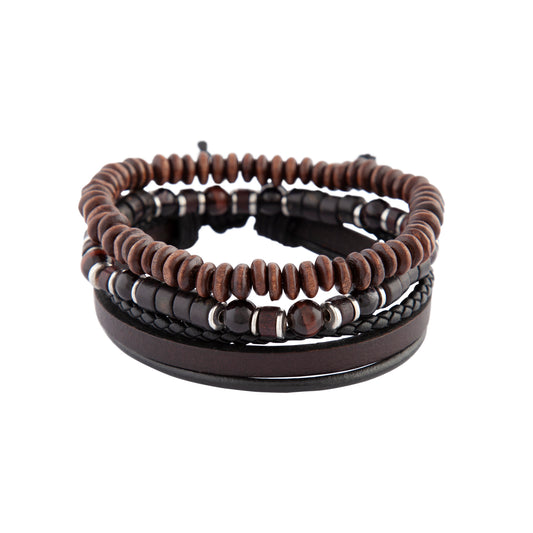MENS MIX CROSS BEAD 4PK BL@