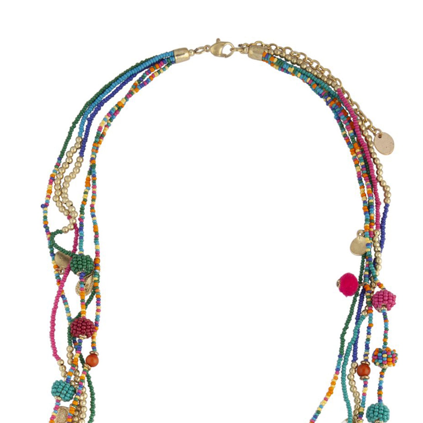 FGOLD SEED BEAD LAYRD LONG NL