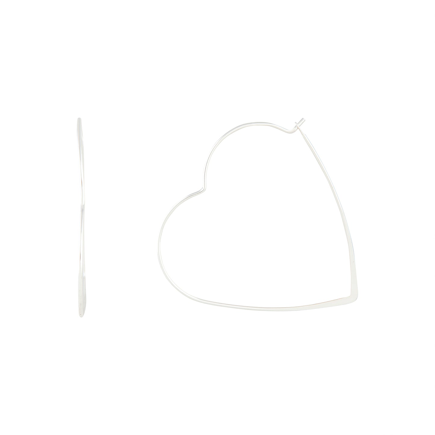 SVES SS HEART HOOP EARRING