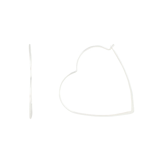 SVES SS HEART HOOP EARRING