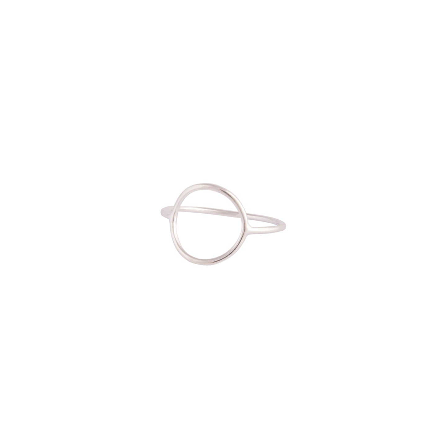 STERLING SILVER FINE CIRCLE CUT OUT RING